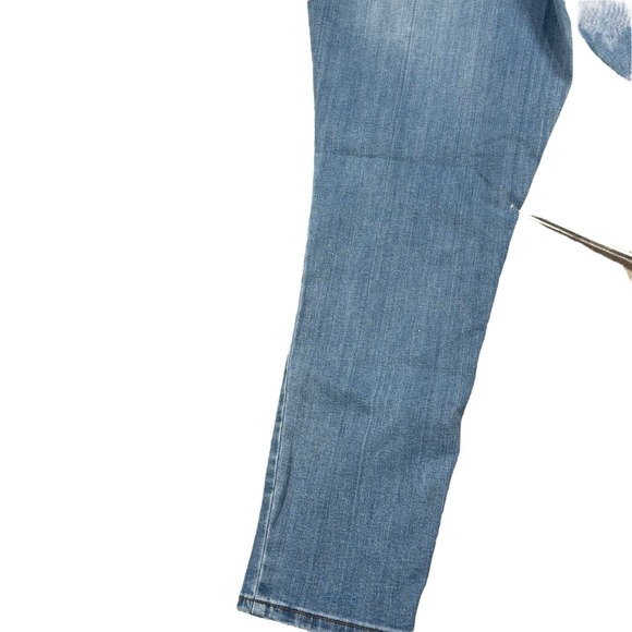 Seven7 Womens Blue Distressed Denim High Rise Classic Skinny Jeans Plus Size 18W - Picture 6 of 12